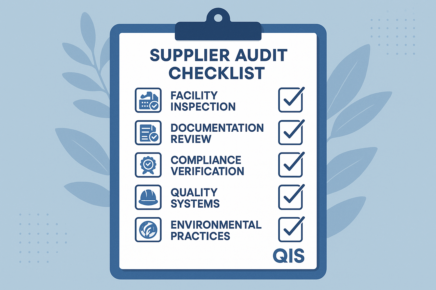 Supplier Audits