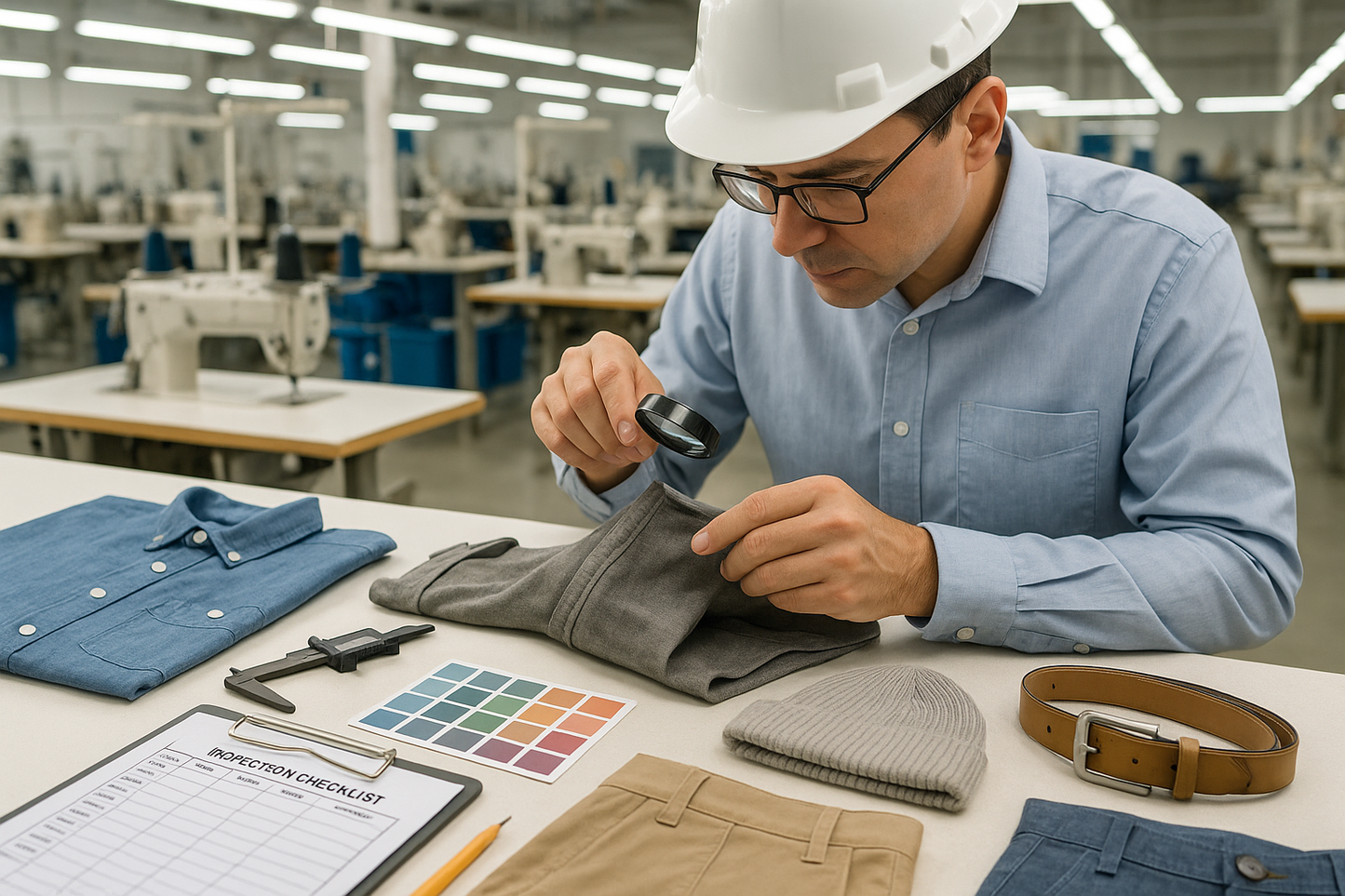 Textile Quality Inspection Scene